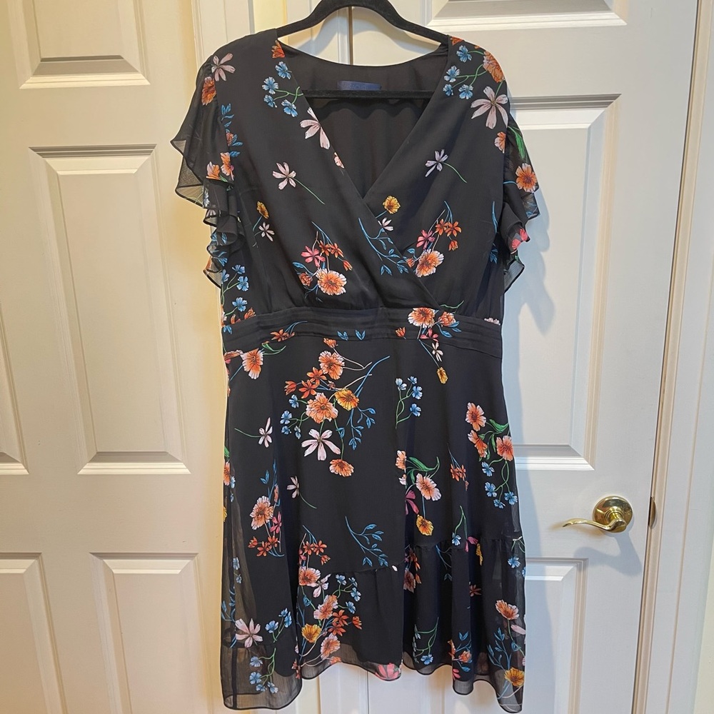 Rachel Rachel Roy Black Floral Dress